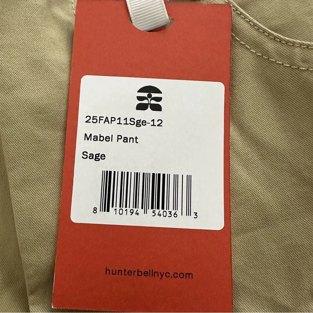 Hunter Bell Mabel Pant in Sage Sz 12 NWT Barrel - Picture 7 of 12